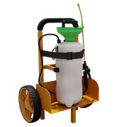 The solution: Helping Hand Spray Caddy rolling transport